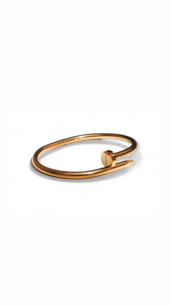 18K Gold Plated Nail Bangle - Image 4