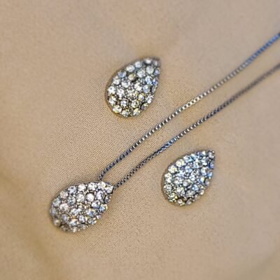 Zircon Brilliance Pendant & Earrings Set