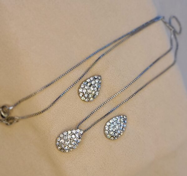 Zircon Brilliance Pendant & Earrings Set - Image 4