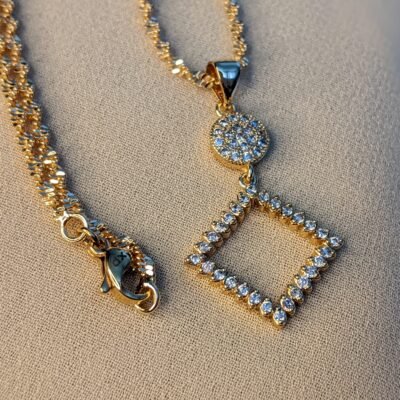 Luminous Grace Zircon Chain Locket