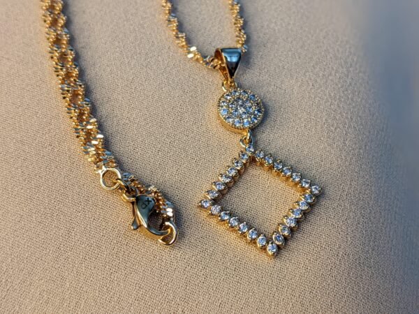 Luminous Grace Zircon Chain Locket