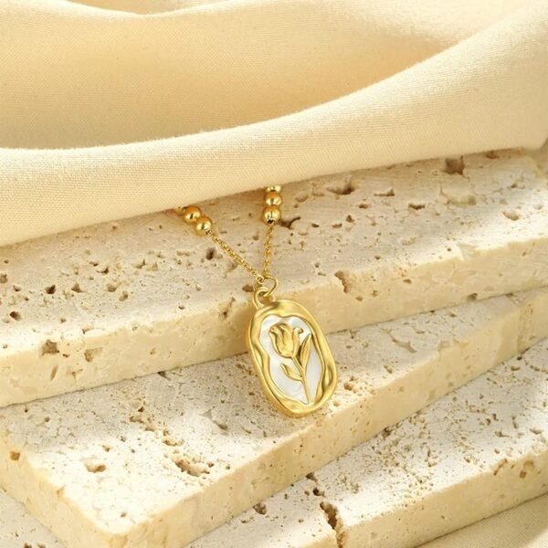 Golden Bloom Stainless Steel Pendant - Image 5