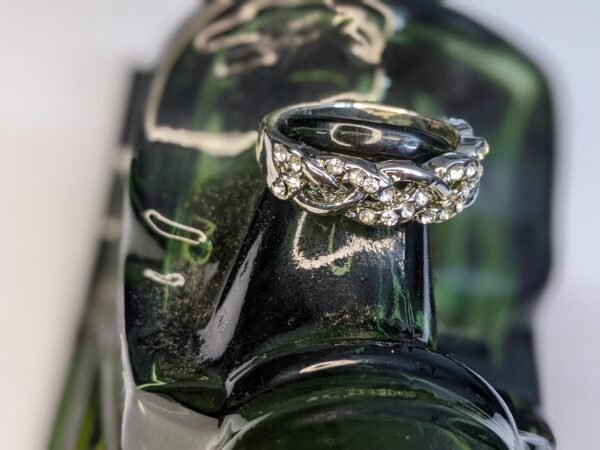 Stylish Silver Zircon Ring - Image 4
