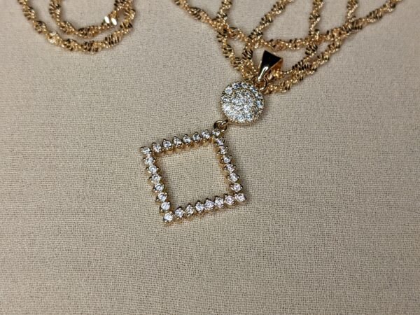 Luminous Grace Zircon Chain Locket - Image 2