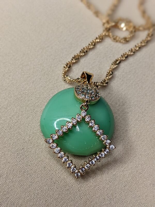 Luminous Grace Zircon Chain Locket - Image 3