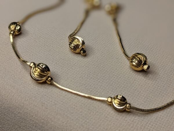 Celeste Shine Necklace & Long Earrings Set - Image 5