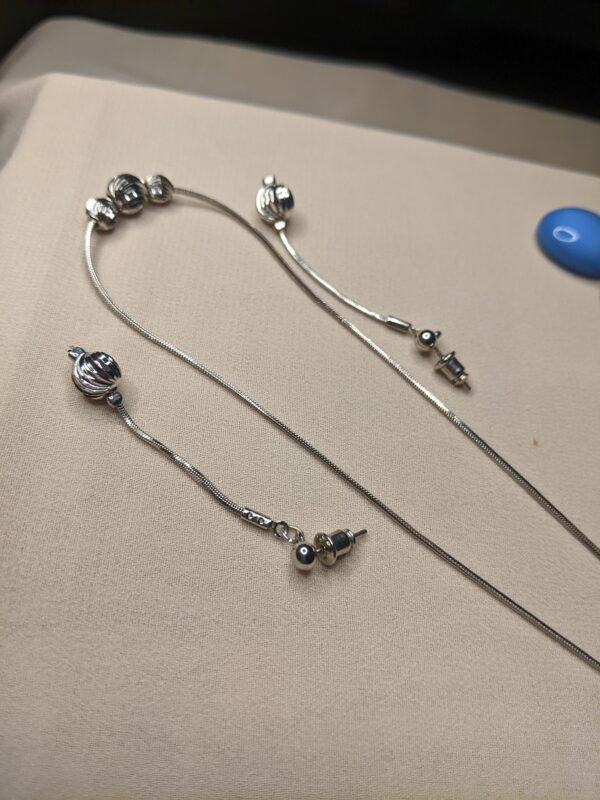 Celeste Shine Necklace & Long Earrings Set - Image 7