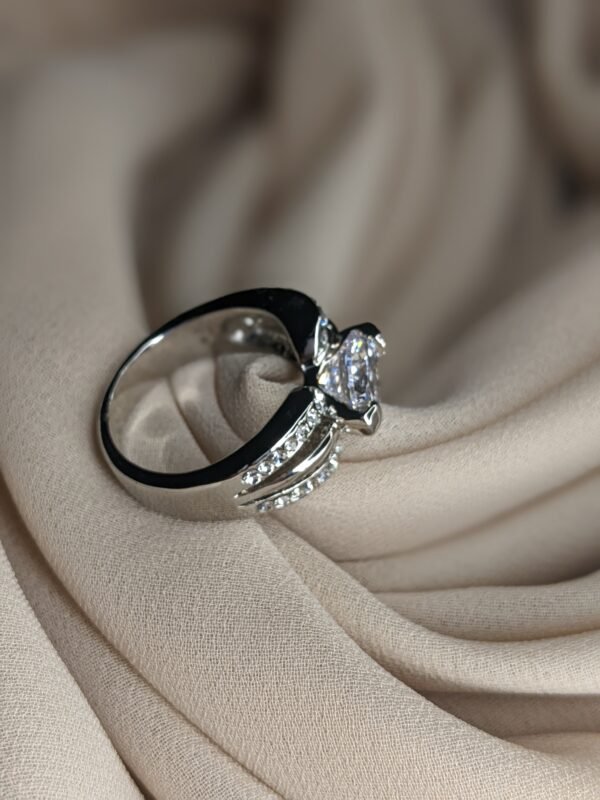 Silver Zircon Ring - Image 2