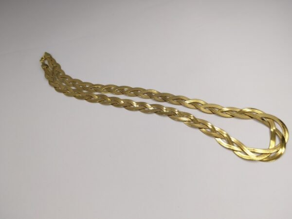 Luxury Braided Gold-Plated Chain Necklace - Image 2