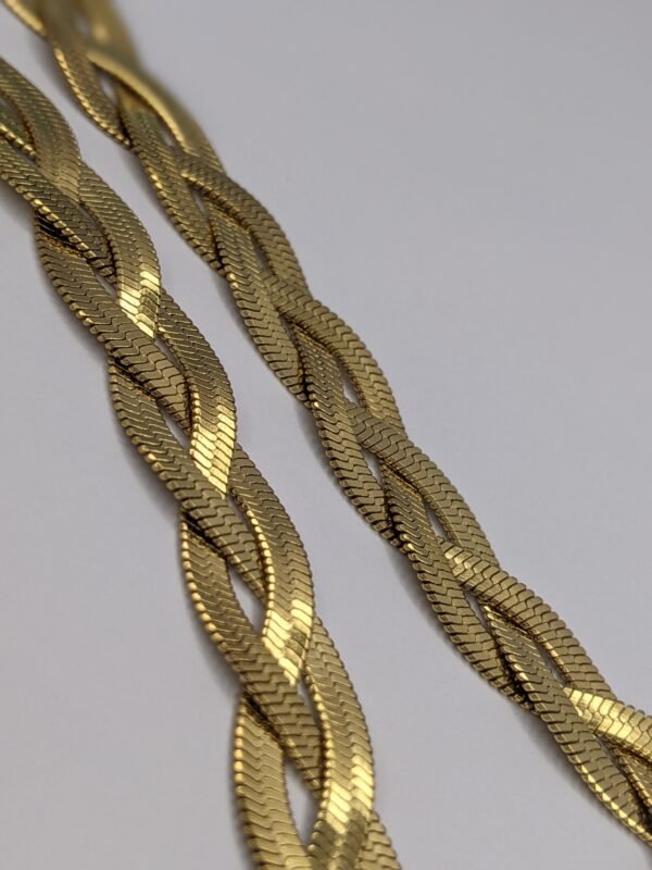 Luxury Braided Gold-Plated Chain Necklace - Image 5