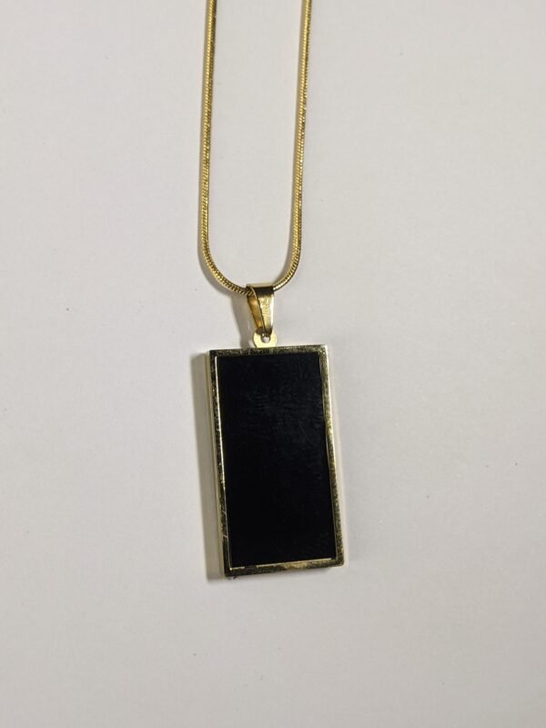 Elegant Double-Sided Reversible Pendant Necklace – Black Onyx & Mother of Pearl - Image 7
