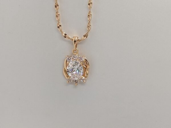 Glowing Grace Zircon Pendant & Earrings Set - Image 7