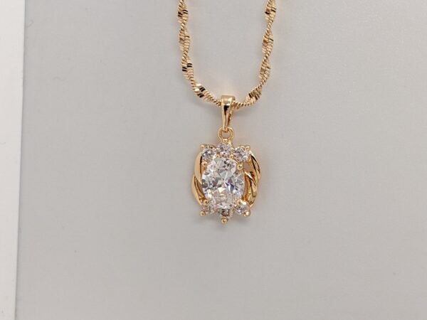 Glowing Grace Zircon Pendant & Earrings Set - Image 8