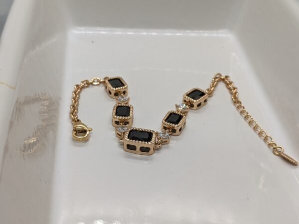 Midnight Zircon Elegance Bracelet