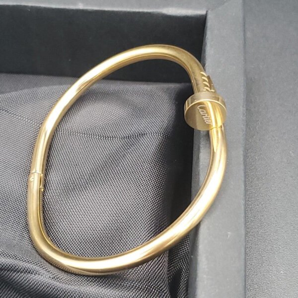 18K Gold Plated Nail Bangle - Image 3