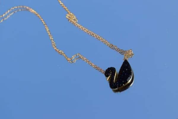 Black Swan Pendant Necklace - Image 3
