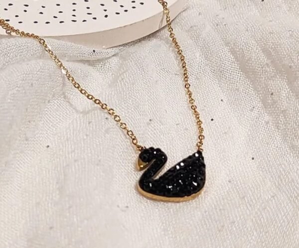 Black Swan Pendant Necklace - Image 6