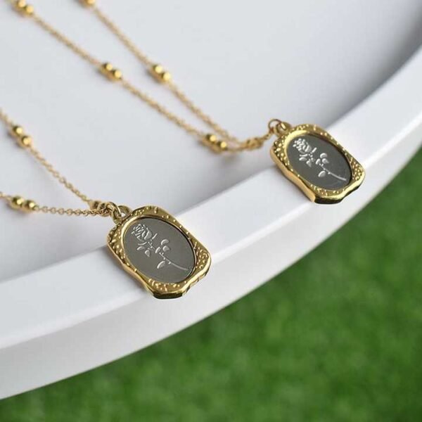 Golden Blossom Pendant Necklace - Image 10
