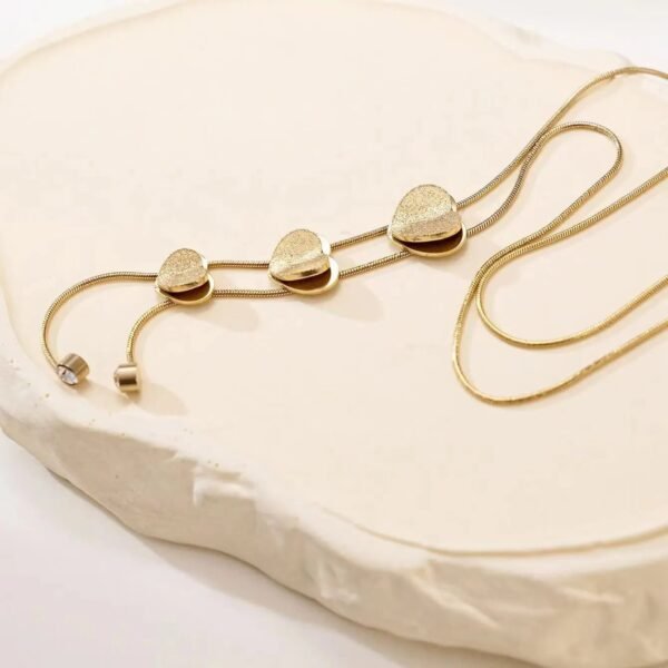 Golden Heart Harmony Necklace - Image 4
