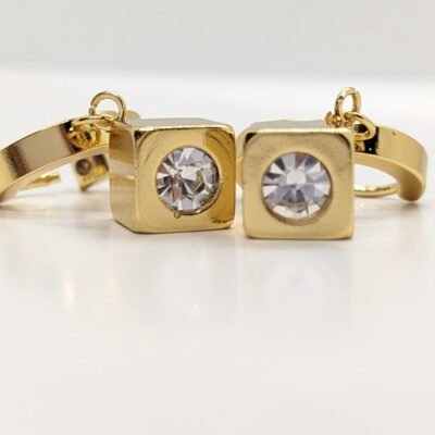 Luxe Cube Zircon Earrings