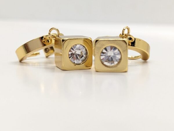 Luxe Cube Zircon Earrings