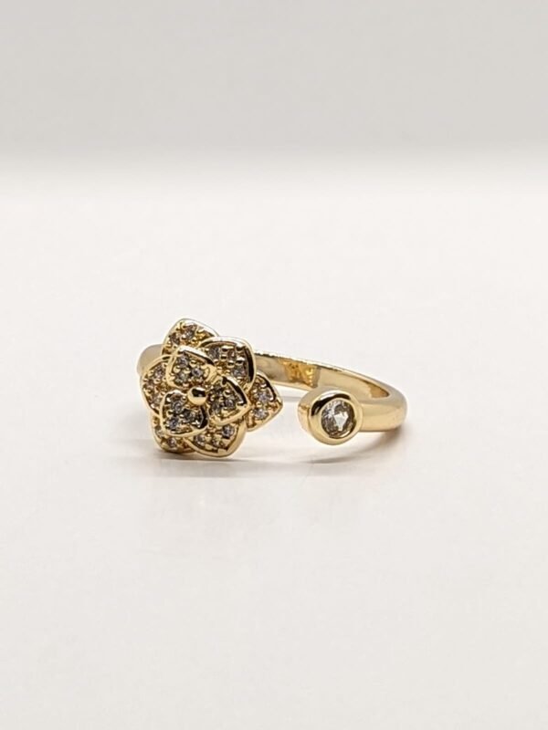Golden Bloom Adjustable Ring
