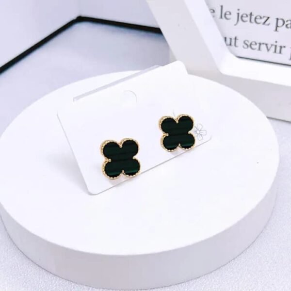 Black Clover Pendant & Stud Set - Image 2