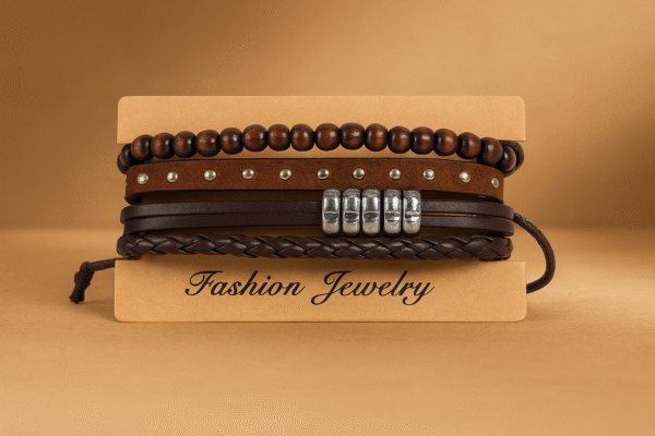 Rustic Charm Multi-Layer Leather Bracelet Set