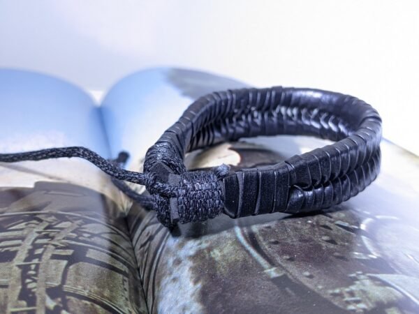 Men’s Braided Leather Bracelet - Image 5