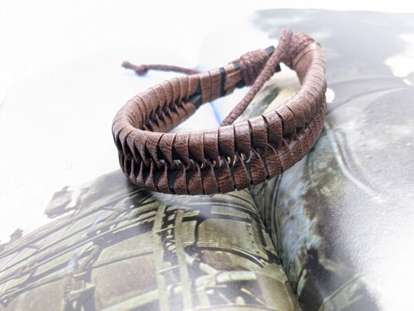 Men’s Braided Leather Bracelet - Image 9